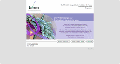 Desktop Screenshot of lavenderrestaurant.com